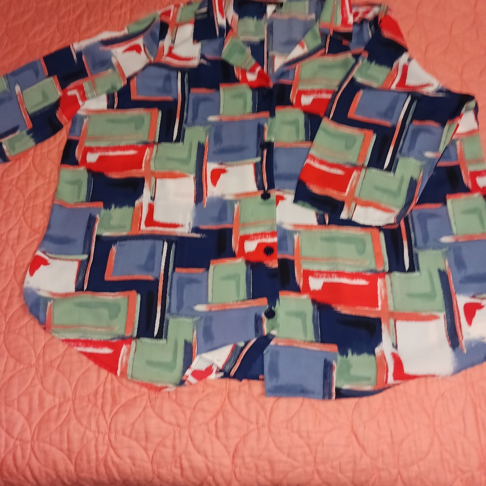 First Glance polyester blouse